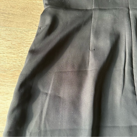 Aritzia Babaton 90s Slit Midi Black Dress Sz 4 - Picture 14 of 15